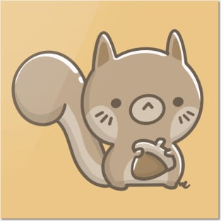 Kawaii Squirrel – Nutty and Adorable! Posters and Art